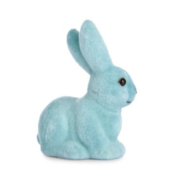 beyaz zemin üzerinde şirin Paskalya tavşanı