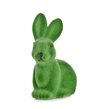 beyaz zemin üzerinde şirin Paskalya tavşanı