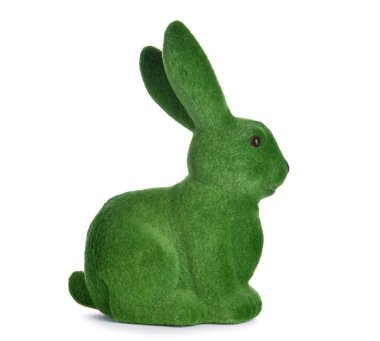 beyaz zemin üzerinde şirin Paskalya tavşanı