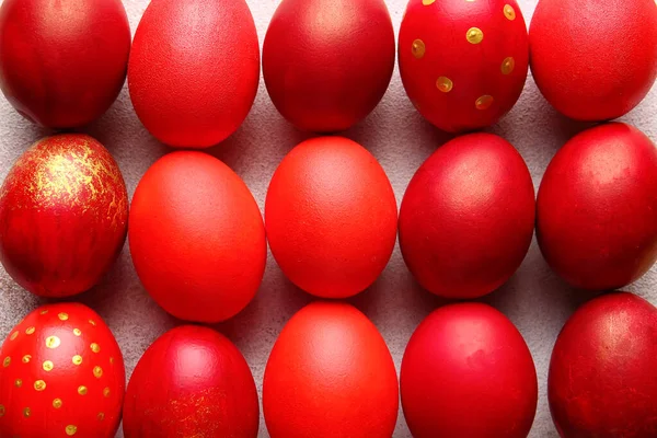 Different Easter Eggs Background Closeup — Stock Photo, Image