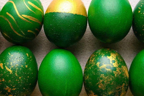 Different Easter Eggs Background Closeup — Stock Photo, Image