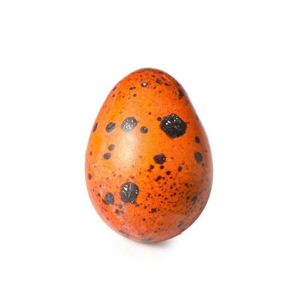 Orange Påsk Ägg Vit Bakgrund — Stockfoto