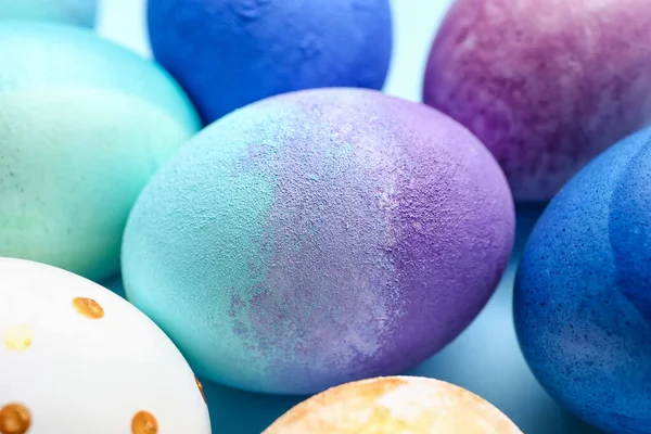 아름다운 부활절 달걀을 배경으로 클로즈업 — 스톡 사진