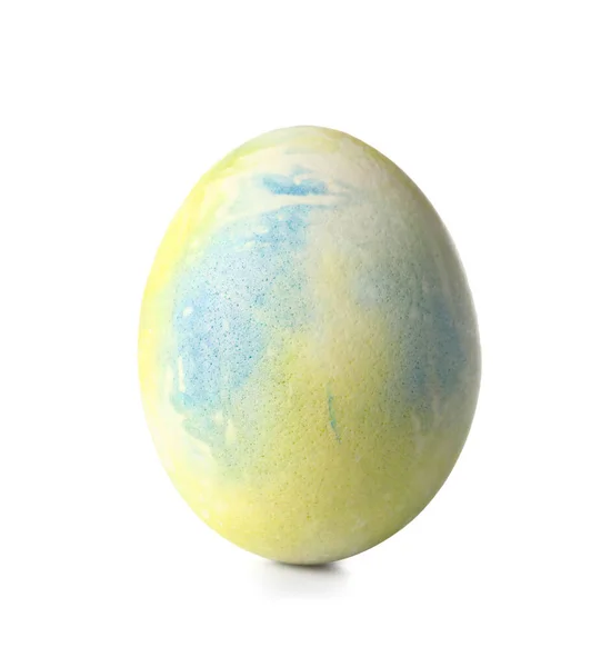 Hermoso Huevo Pascua Aislado Sobre Fondo Blanco —  Fotos de Stock