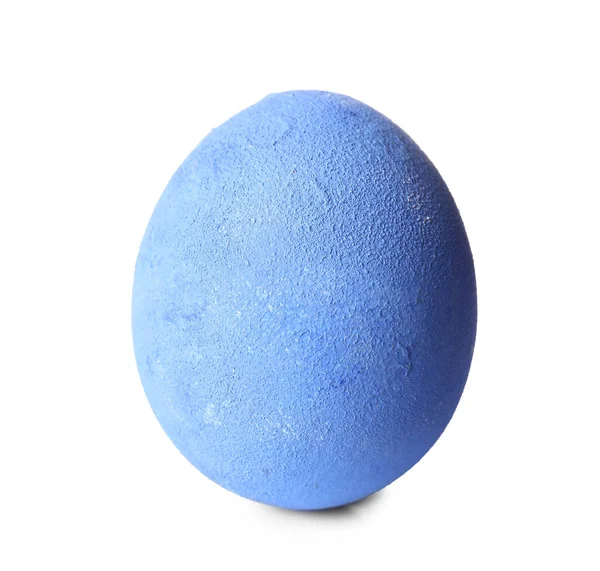 Huevo Azul Pascua Aislado Sobre Fondo Blanco — Foto de Stock