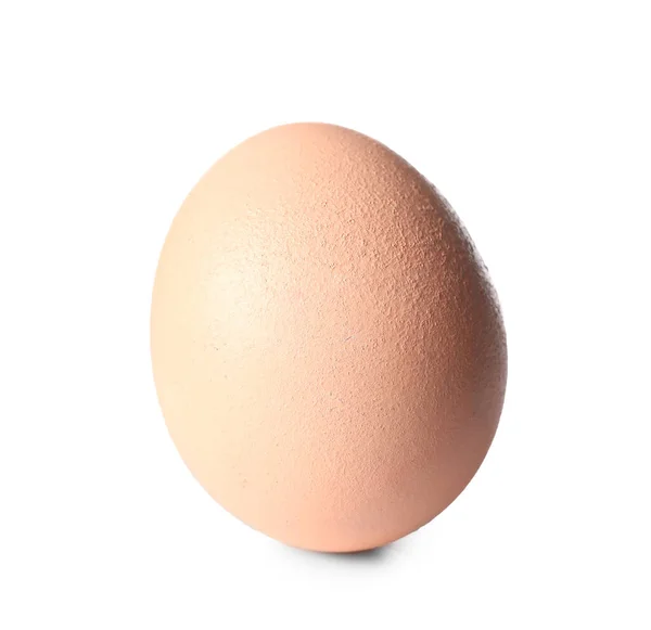 Бежеве Великоднє Яйце Білому Тлі — стокове фото