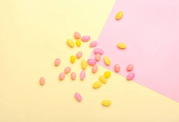 Different Jelly Beans Color Background — Stock Photo, Image