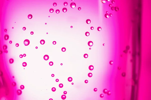 Glass Clear Water Bubbles Color Background Closeup — Stock Photo, Image