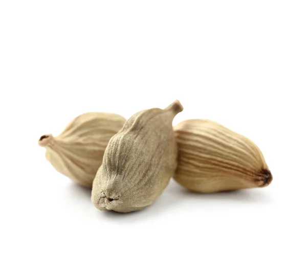 Cardamom Seeds Isolated White — Stock Photo, Image