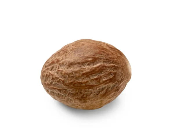 Tasty Nutmeg Isolated White — Stock Photo, Image