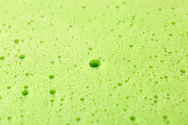 Текстура Зеленой Толстой Пены Крупный План — стоковое фото