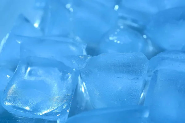 Blaue Eiswürfel Nahaufnahme — Stockfoto