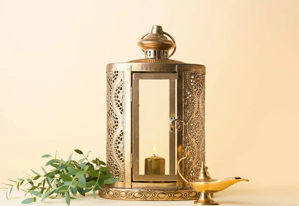 Muslim Lamps Color Background — Stock Photo, Image