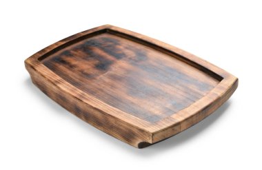 Tahta tahta beyaz üzerine izole