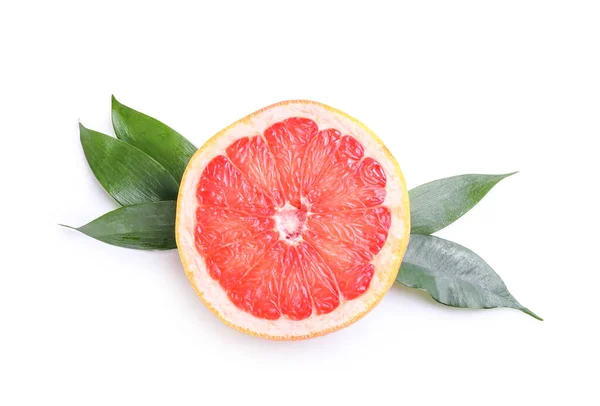 Fresh Half Grapefruit White Background — Stock Photo, Image