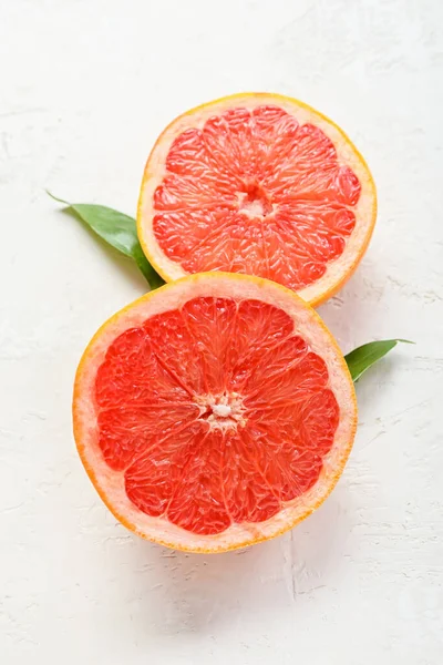 Tasty Cut Grapefruit Light Background — Stock Photo, Image