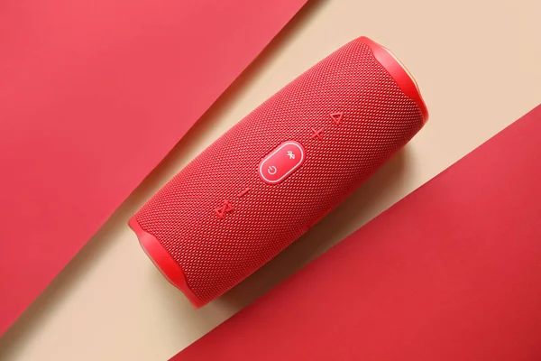 Wireless Portable Speakers Color Background — Stock Photo, Image