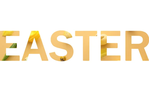 Word Easter White Background — Stock Photo, Image