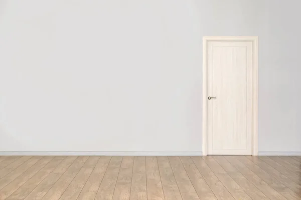 View Big Empty Room Light Wall Door — Stock Photo, Image