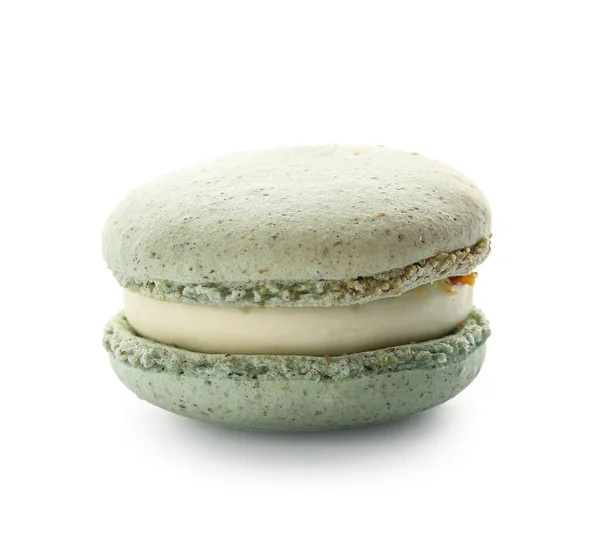 Macaroon Doce Fundo Branco — Fotografia de Stock