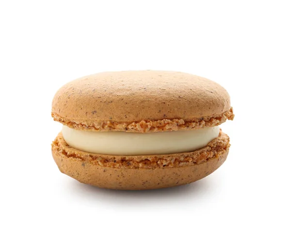 Macaron Doux Isolé Sur Fond Blanc — Photo