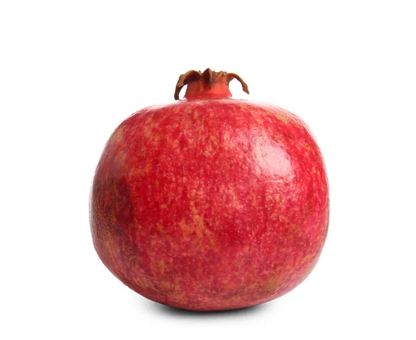 Leckerer Reifer Granatapfel Auf Weißem Hintergrund — Stockfoto