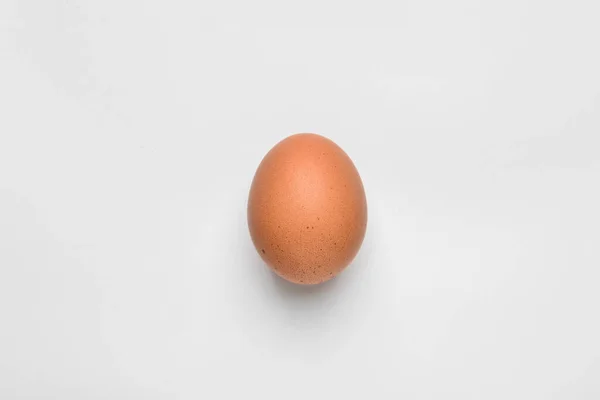 Brown Egg White Background — Stock Photo, Image