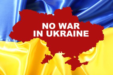 Ukrayna Haritası UKRAINE 'da SAVAŞ HAYIR ve Ulusal Bayrak