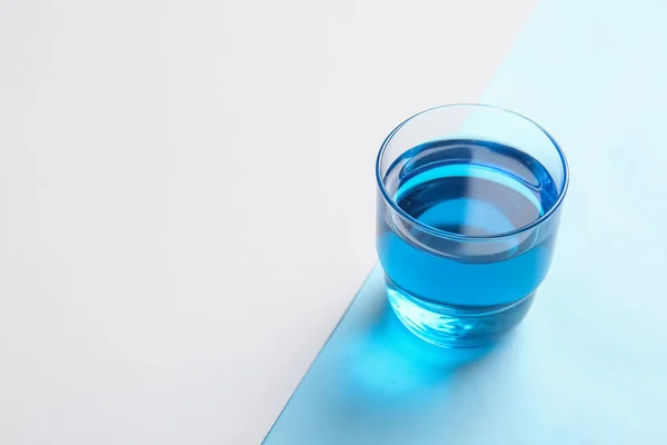 Tazza Blu Sfondo Colore — Foto Stock