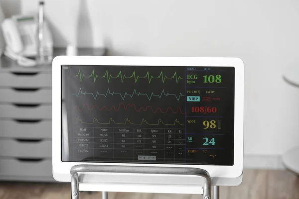 Modern Heart Rate Monitor Hospital — Stock Photo, Image