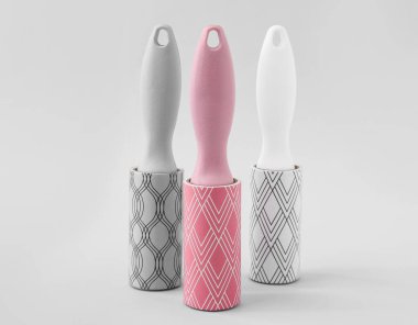 Işık arkaplanındaki yeni iplik silindirleri