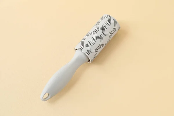 New Lint Roller Beige Background — Stock Photo, Image