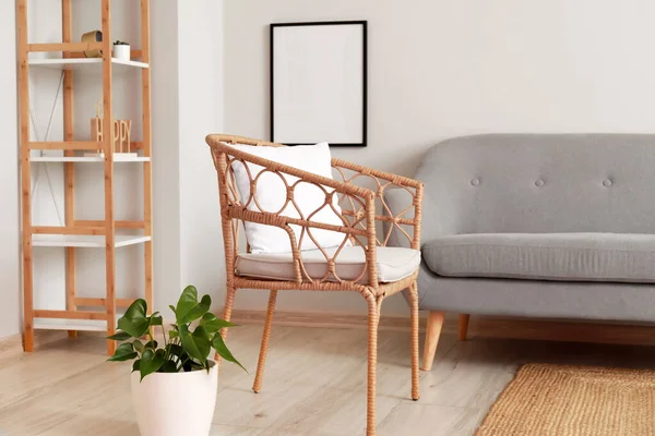Comfortable Chair Stylish Living Room Interior — Stock Photo, Image