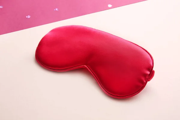 Sleep Mask Pink Background — Stock Photo, Image