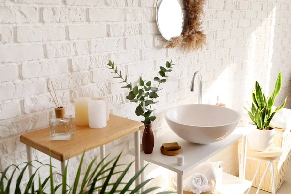 Beautiful Interior Modern Bathroom — Stock Fotó