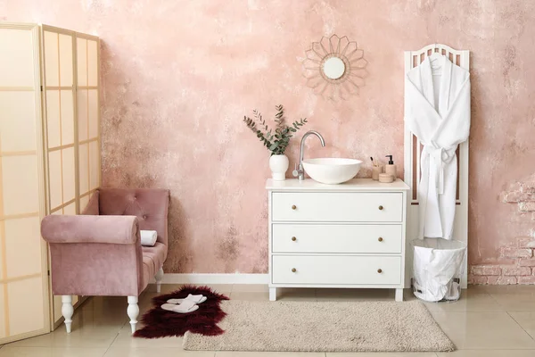 Beautiful Interior Modern Bathroom — Stock Photo, Image