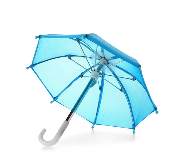 Otevřít Deštník Izolovaných Bílém Pozadí — Stock fotografie
