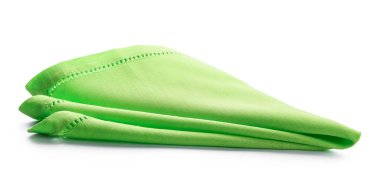 Temiz peçete beyaza izole edilmiş.