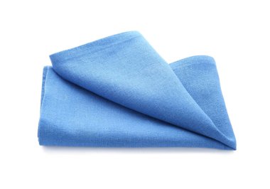 Temiz peçete beyaza izole edilmiş.