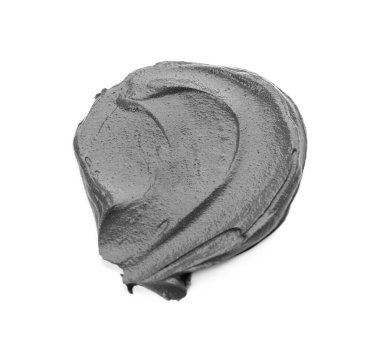 Beyaz arkaplanda aktif kömür yüz maskesi örneği