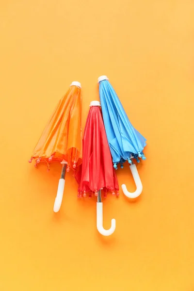 Different Umbrellas Color Background — Stock Photo, Image