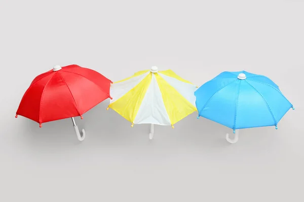 Different Umbrellas White Background — Stock Photo, Image