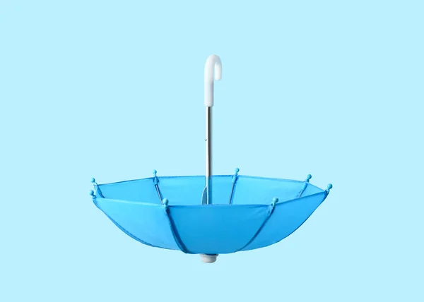 Ombrello Aperto Sfondo Blu — Foto Stock