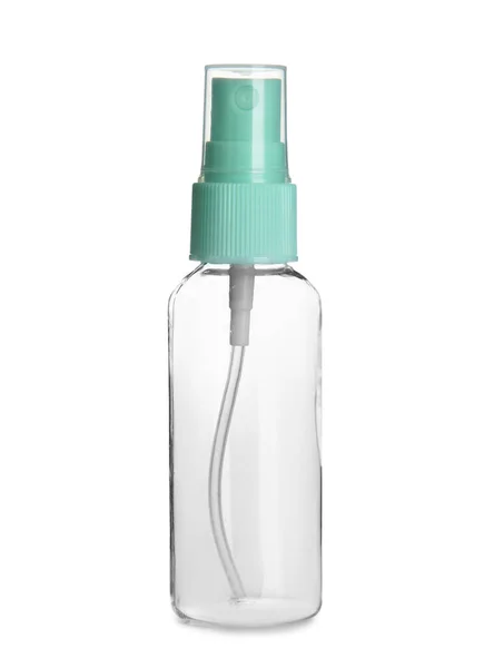 Empty Travel Cosmetic Bottle White Background — Stock Photo, Image