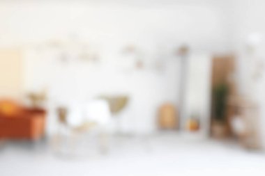 Ayna ile aydınlatma odasının bulanık görüntüsü