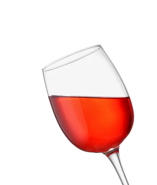 Szklanka Smacznego Wina Białym Tle — Zdjęcie stockowe