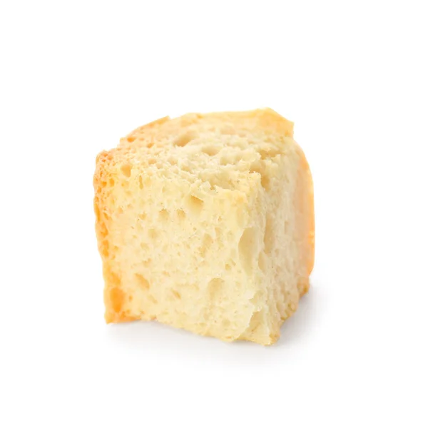Tasty Crunchy Crouton Isolated White — Stock Photo, Image