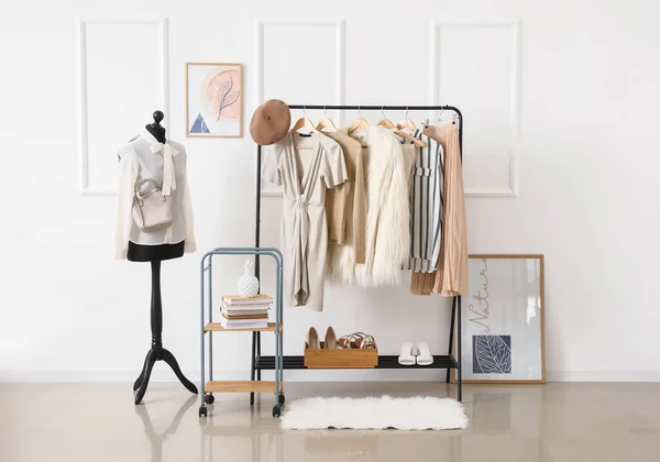 Interior Modern Studio Clothes Stylist — Stock Photo, Image