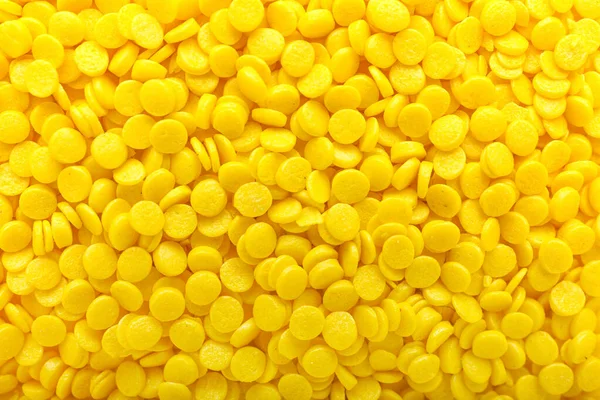Heap Yellow Sprinkles Background — Stock Photo, Image