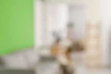 Modern oturma odasının içi, bulanık görünüm